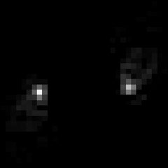 Two bright spots almost side by side.
